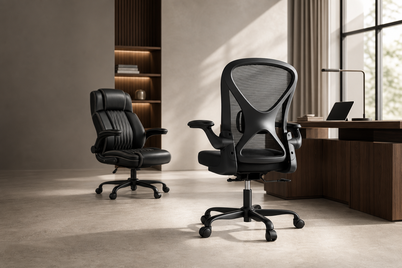 Keratee office chairs in a premium executive workspace